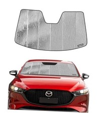 Windshield Sunshade Silver Water Ripple for Mazda 3 2019-2025