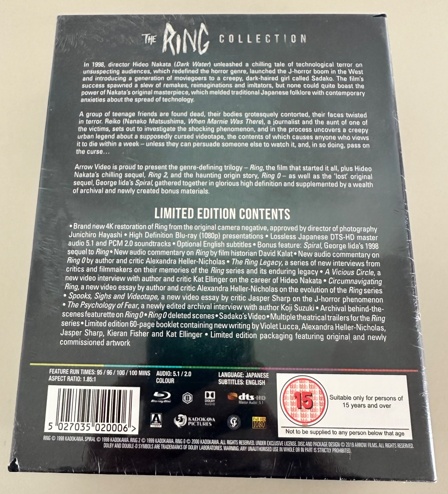 The Ring Collection - Arrow Video - Blu-Ray - Limited Edition Box - OOP