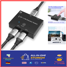 DisplayPort Switch 1.4 8K 4K 2x1 Umschalter D...