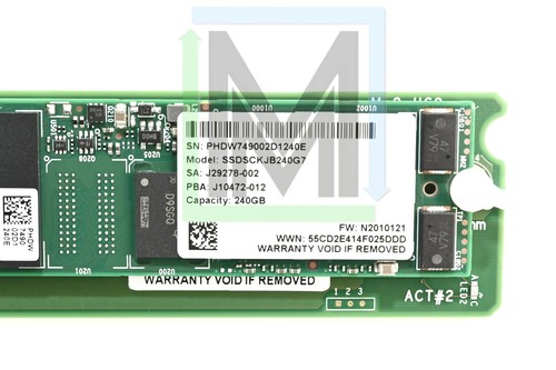BPN-ADP-2M2-1UB + X2 240GB M.2 SSD HARD DRIVES SUPERMICRO NVME CARRIER CARD - Picture 6 of 6