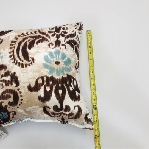 Pied Piper Creative 16X16 Throw Pillow Brown/Turquoise - Picture 4 of 7