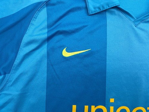 Maglia calcio Nike FC Barcelona 2007 2008 away turchese taglia XXL - Foto 11 di 22