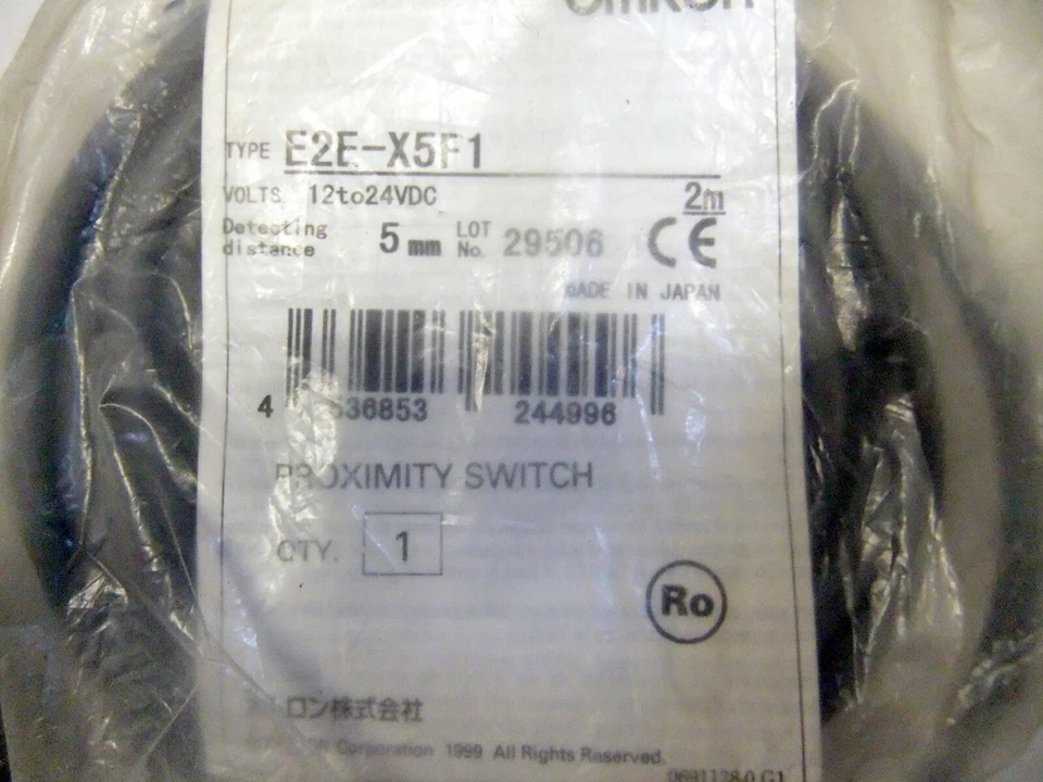Omron E2E-X5F1 12-24 V DC Inductive Proximity Sensor - Image 2 of 3