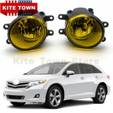New Pair Of Yellow Fog Lights For Toyota Corolla Camry Prius Sienna Tacoma Venza