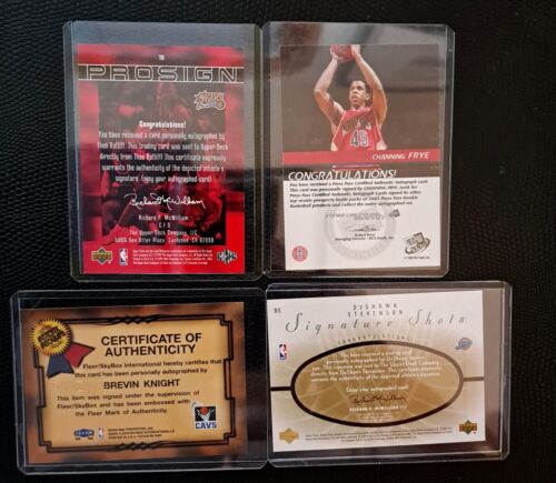 9 CARD LOT - Auto's, Rookie, Jordan, Ratliff, O'Neal, Hardaway, Garnett, Ratliff - Picture 3 of 4