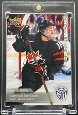 Connor Bedard Mint Rookie Card 2023-24 Upper Deck Game Dated Moments Hockey