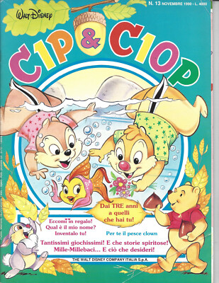CIP & CIOP WALT DISNEY DAI TRE ANNI A QUELLI CHE HAI TU LIBRO ITALIANO ML3 76303