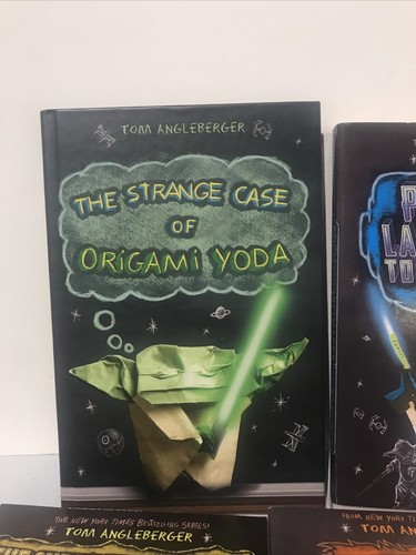 5 Origami Yoda Series Books - Tom Angleberger - Fortune Wookie, Darth Paper - Picture 3 of 8
