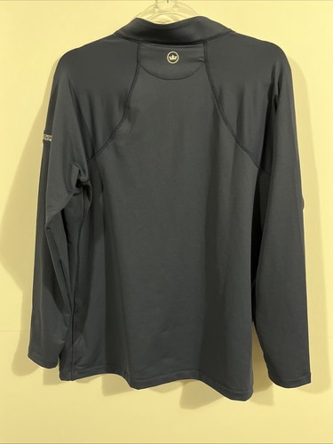 Peter Millar  1/4 Zip Perth Raglan Long Sleeve Pullover Womens XL Navy Blue Golf - Picture 8 of 10