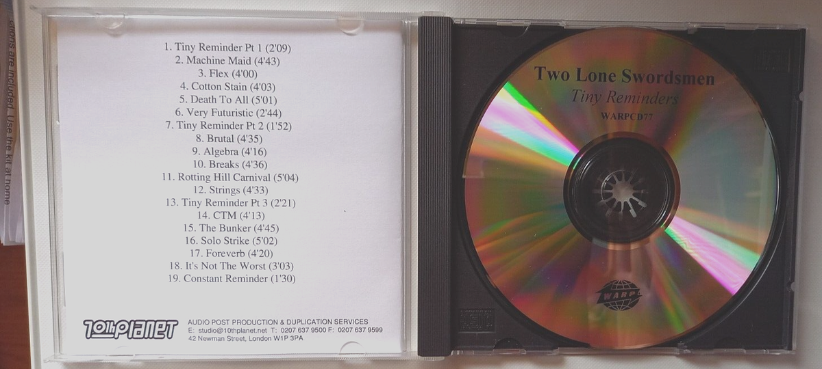 Two Lone Swordsmen - Tiny Reminders - CD Album Promo | eBay UK