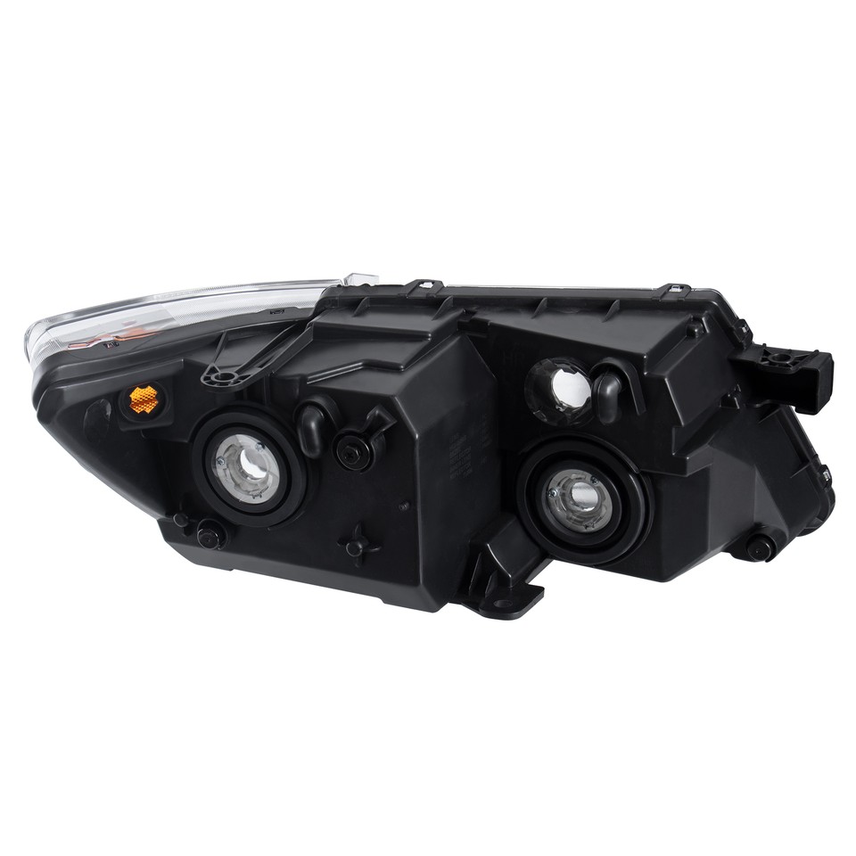 Plug-and-Play Black Headlight Assembly Kit For 2009-2020 Dodge Journey – Halogen, HB3/HB4 Bulbs Included, DOT/SAE Certified