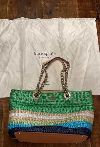 KATE SPADE "Chelsea Market" Straw Purse - Pre-Owned - Great Bag! - Picture 11 of 11