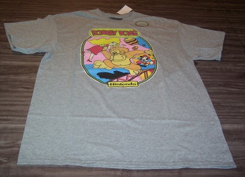 VINTAGE STYLE DONKEY KONG NES Nintendo T-Shirt Mens XL NEW W/ tag - Picture 2 of 4