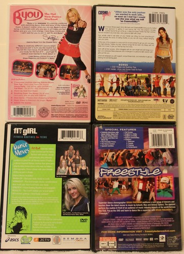 4 Dance Workout Fitness DVD GET Fit & Fab Freestyle Byou FitGirl for girls teens - Foto 2 di 6