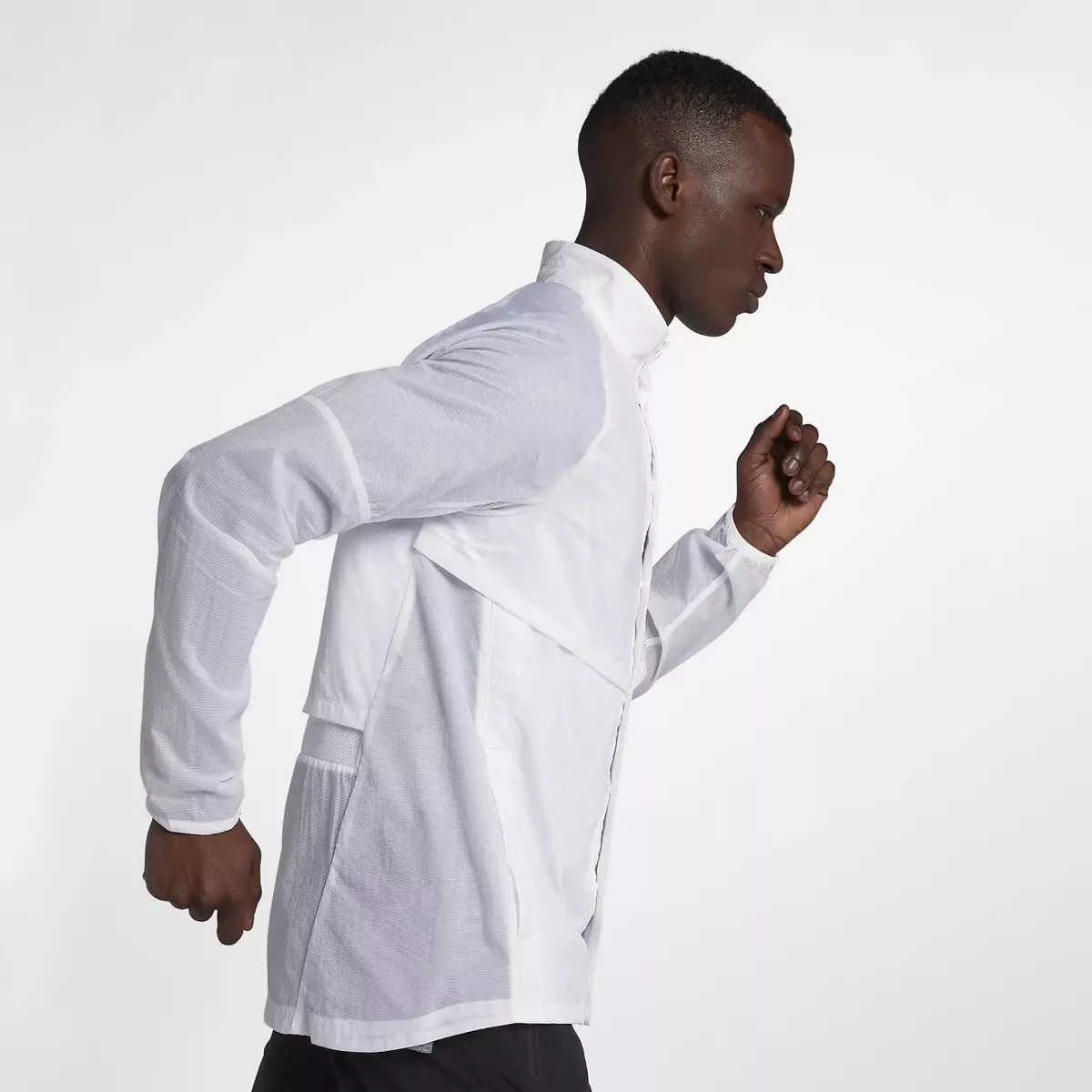 NIKE RUN DIVISION RUNNING WIND WATER RESISTANT JACKET WHITE 922040