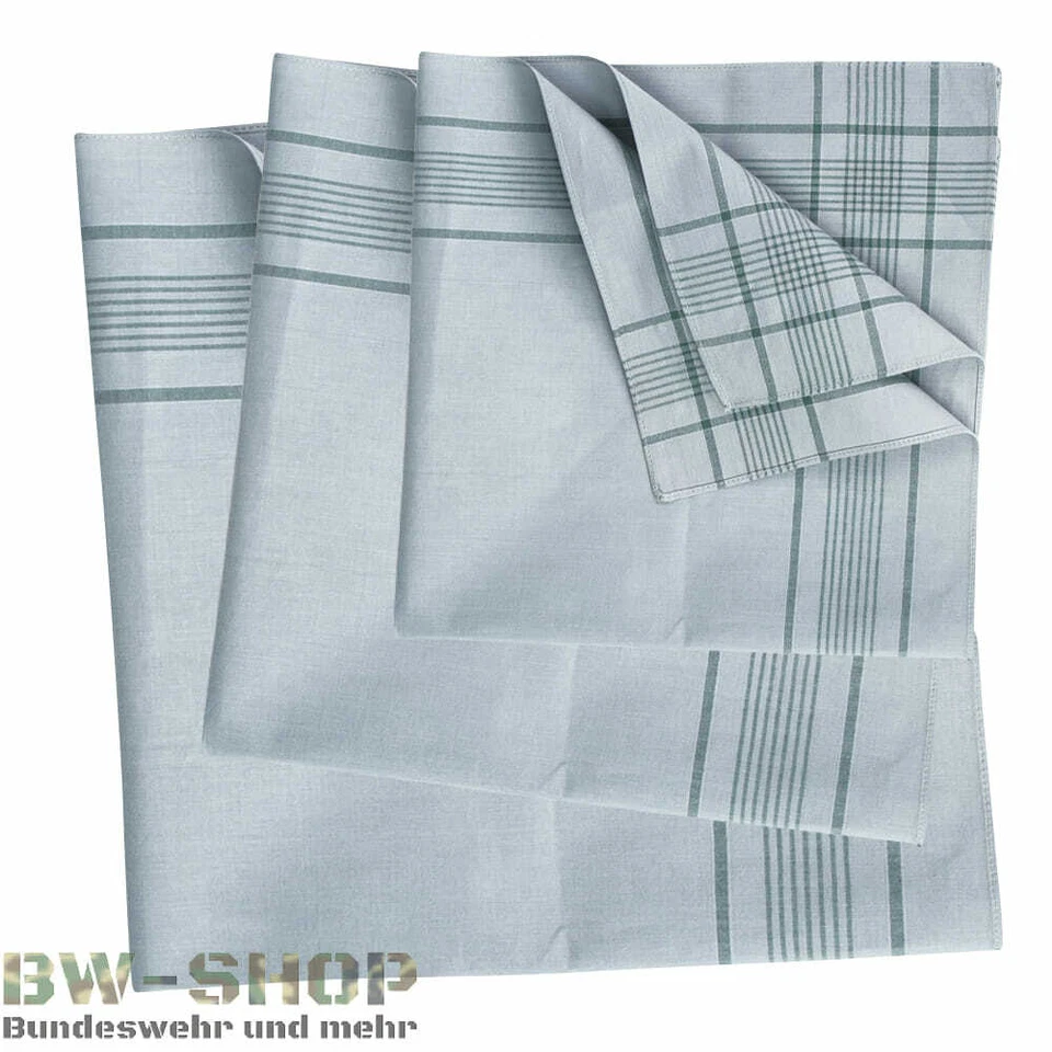 1-12er PACK ORIGINAL BUNDESWEHR TASCHENTUCH NACH TL BW STOFFTASCHENTÜCHER TUCH