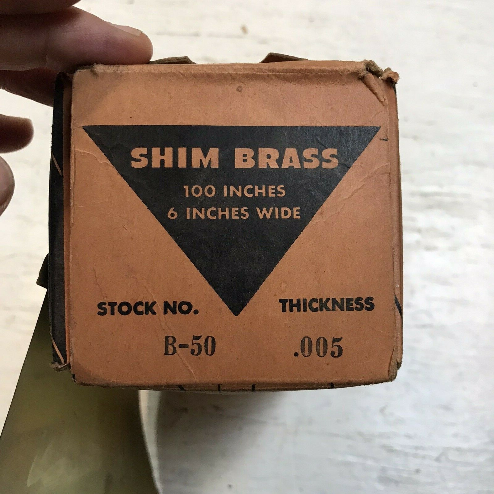 Vintage SHIM BRASS Shim Stock .005, 6" Wide Laminated Shim Co. Made in