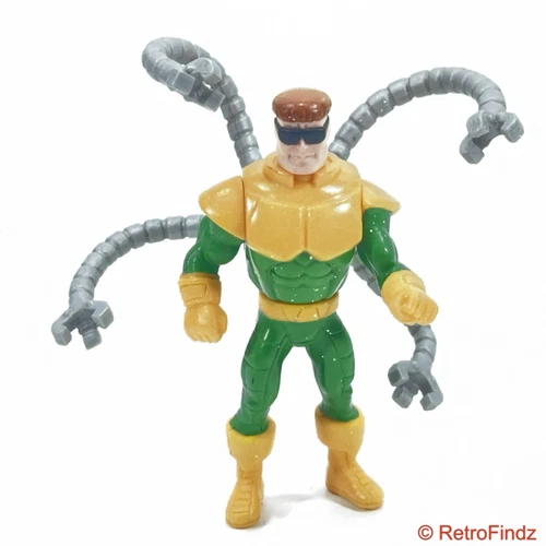 VTG Marvel 1994 Dr. Octopus Doc Ock Spider-Man Animated Series Toy Figure 4”