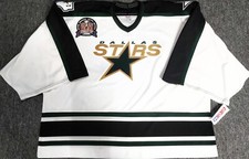 VINTAGE-NWT-GOALIE CUT DALLAS STARS 1999 STANLEY CUP CCM LICENSED HOCKEY JERSEY