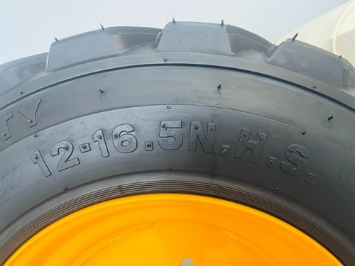 12-16.5 16Ply 4 Pks Horseshoe Skid Steer Tires/Wheels/Rims for Case 16.5x9.75 - Picture 7 of 13