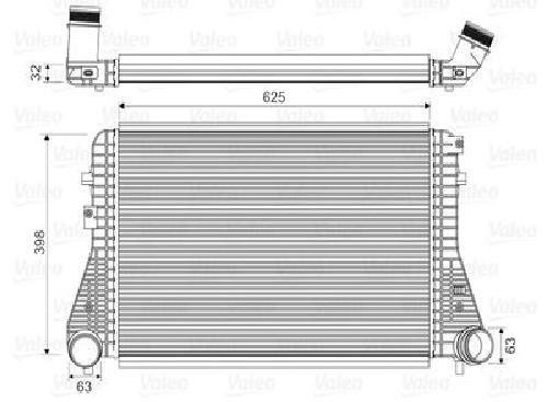 Original VALEO Charge Air Cooler 818674 for Audi Seat Skoda VW