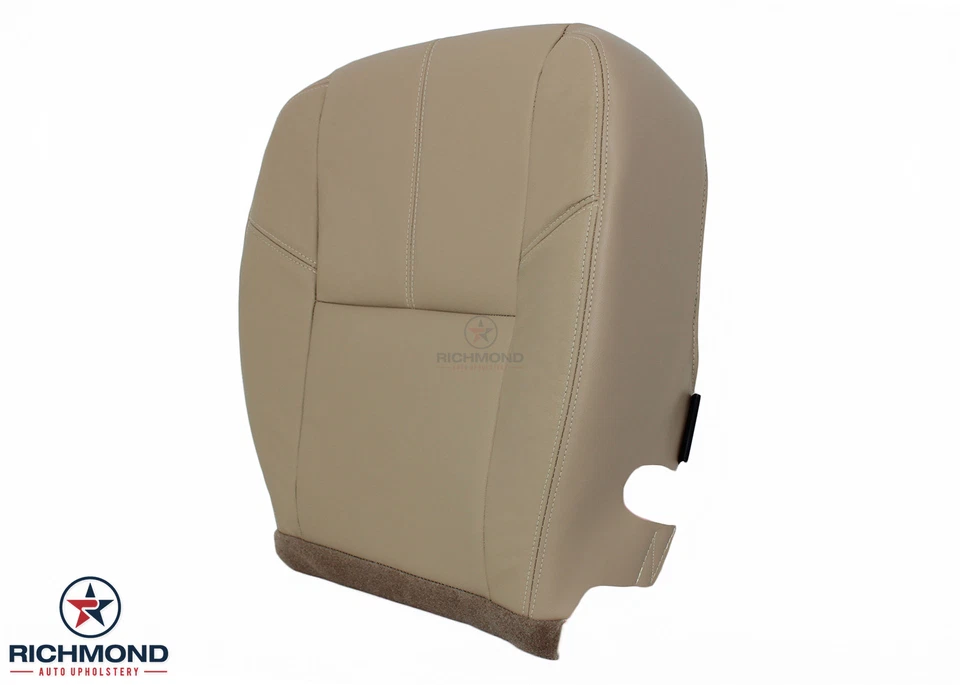 2008 GMC Sierra 1500 2500HD 3500HD SLT-Driver 侧底皮革座椅套棕褐色 — 第 4/4 张图片