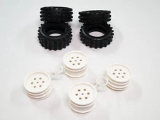 NEW TAMIYA BOOMERANG Tires & Wheels Set Front & Rear UB16