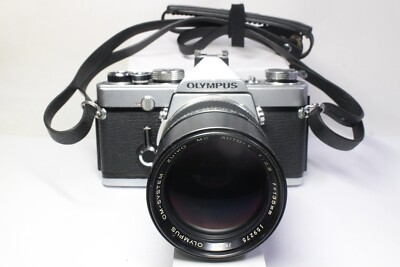 AS IS Olympus OM-1 35mm Film Camera Silver + Zuiko MC Auto-T