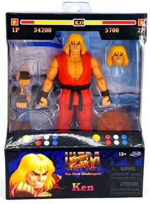 Ultra Street Fighter II Ken Masters 6-Inch Scale Action Figure BY JADA TOYS