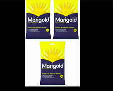 Joblot X10 Extra Life Kitchen Layered Rubber Gloves Medium size