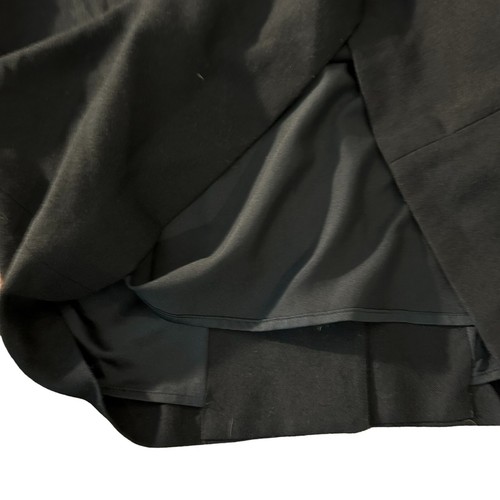 TED BAKER Black Wool Puff Sleeve Tunic Dress Large Back Buttons Sz 2 Small LBD - Picture 13 of 16