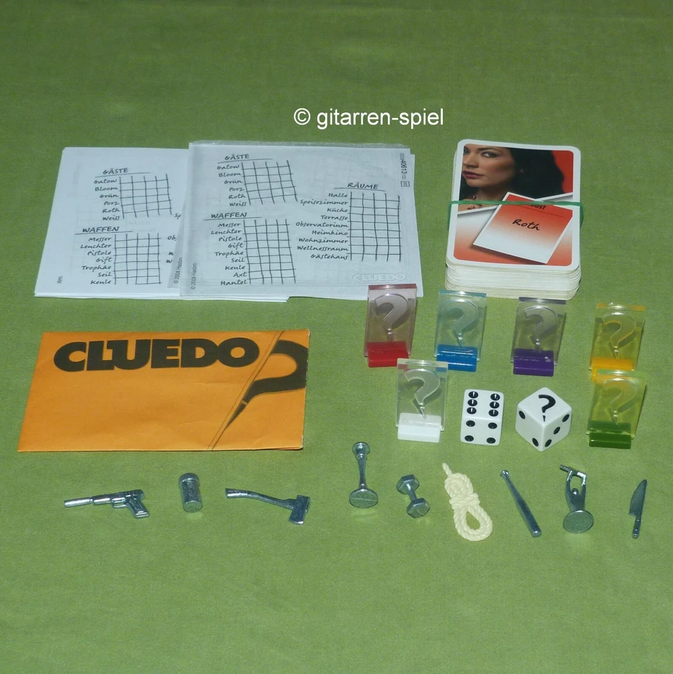 Cluedo - Komplett 1A Top! Entdecken Sie die Geheimnisse! Parker ©2008 ab 9 J. - Bild 2 von 4