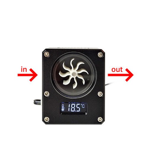Water Flow Meter Indicator with Temperature Sensor System Monitor VA LCD Screen - Afbeelding 9 van 19