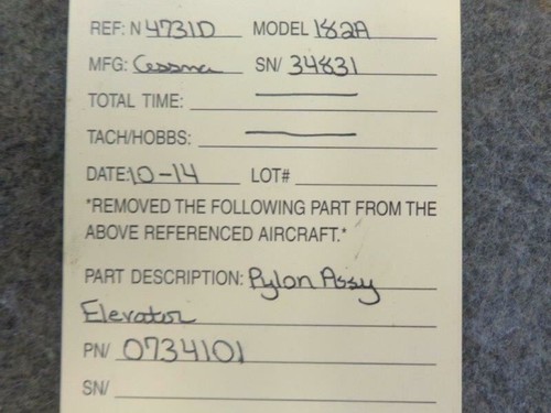 0734101 Cessna 182 Pylon Assy Elevator - Picture 6 of 6