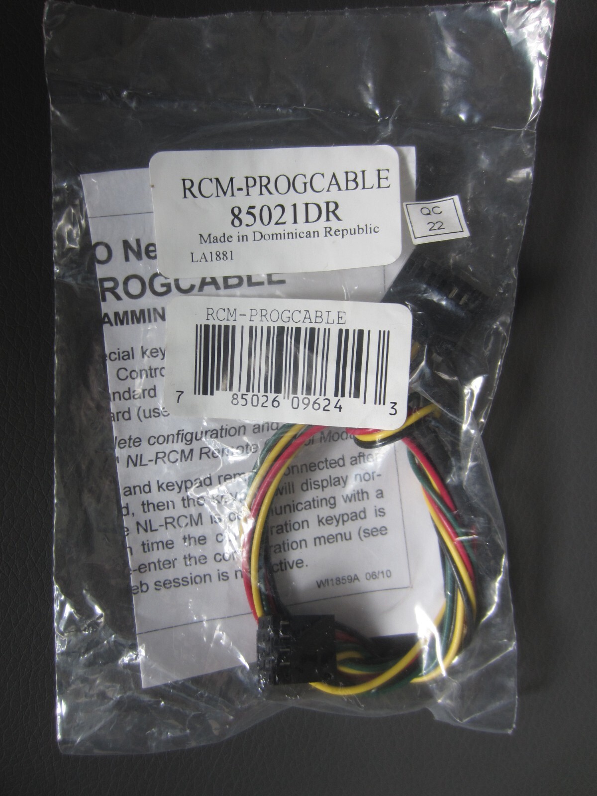 Napco Security NetLink Programming Cable 85021DR RCM-PROGABLE New