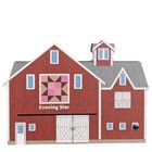 Cat's Meow Village Evening Star Quilt Barn #24-512