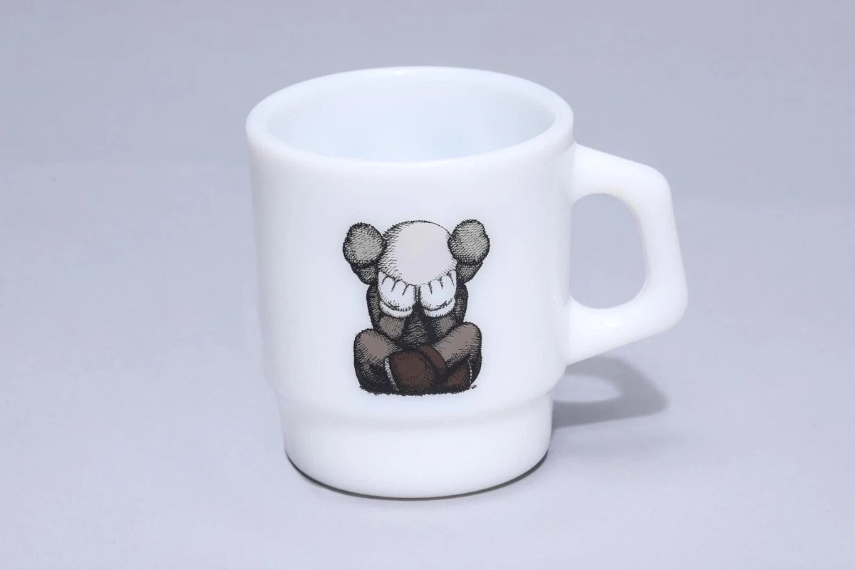 KAWS x Fire-King COMPANION Tucking mug & cup and saucer set
