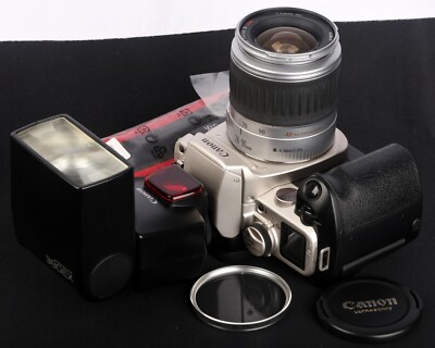 Canon EOS 55 QD AF 35mm Film SLR c/w EF 28-90/4-5.6 II USM Zoom Lens & 380EX Kit