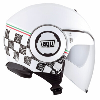 Jet Helmet Motorcycle Scooter agv Fluid Garda Italy | eBay