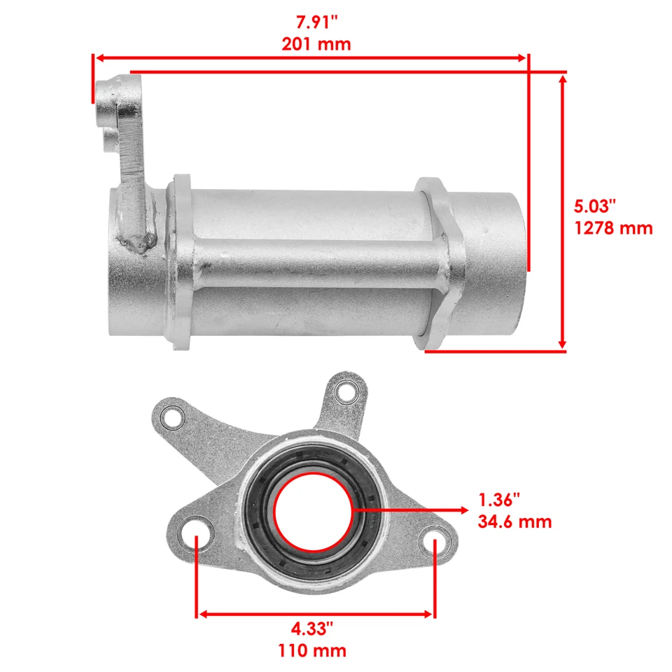 Rear Axle Bearing Housing Carrier Hub fits Yamaha Raptor 350 YFM350R 2004 - 2013 - Image 2 of 4