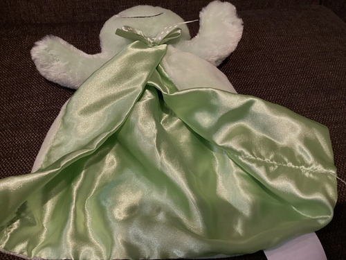 New Baby Essentials Green Frog Lovey Plush Silky Security Blanket 2010 - Picture 2 of 7