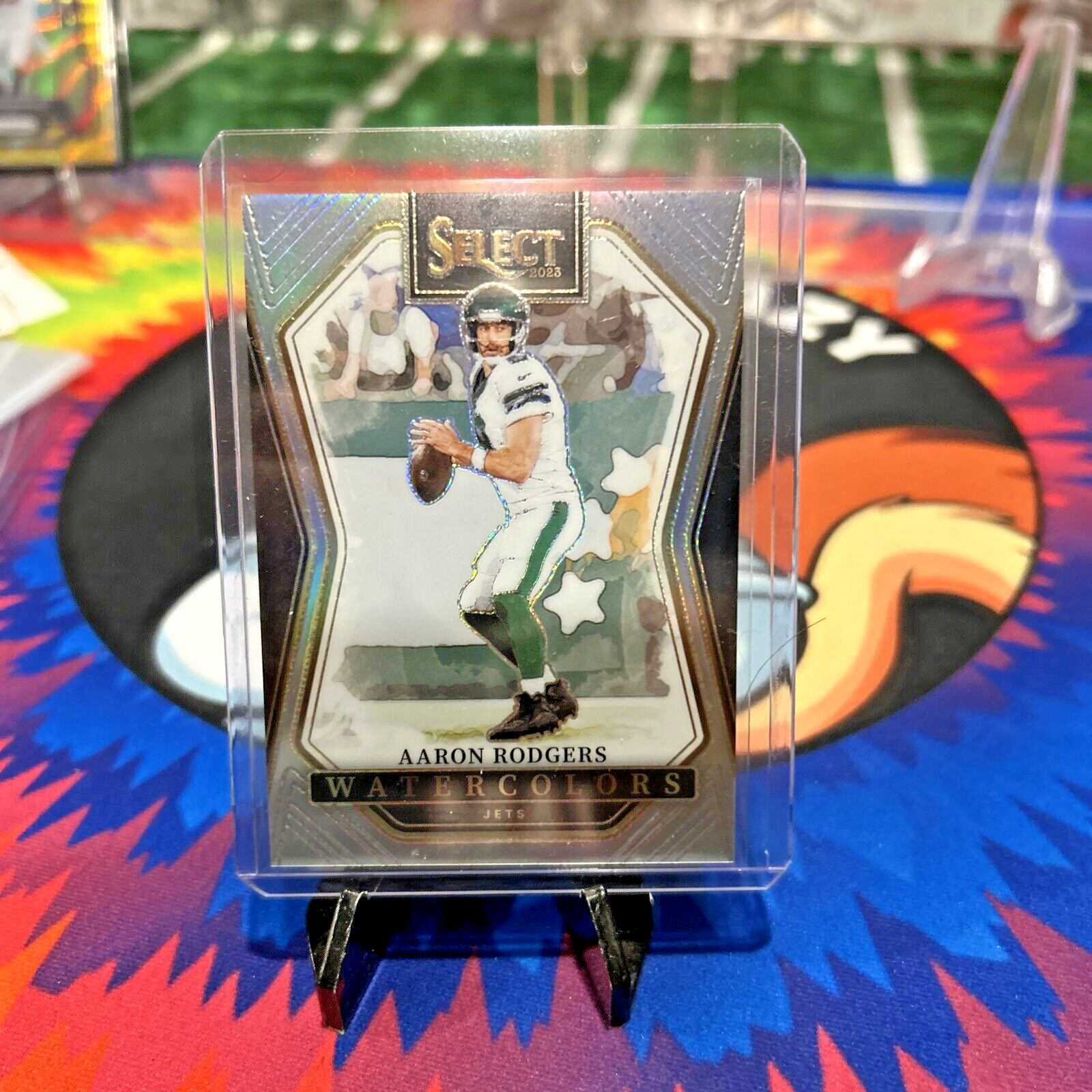 2023 Panini Select AARON RODGERS #WC-ARO Watercolors SSP Case Hit NY JETS
