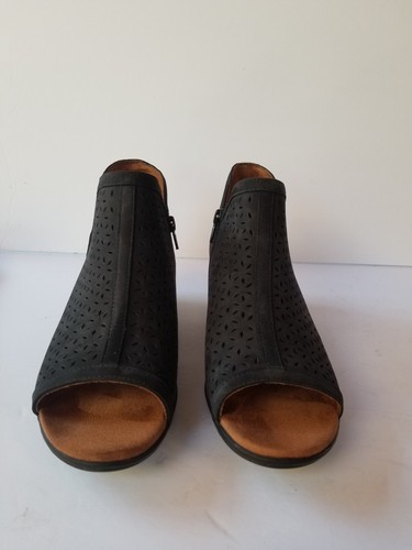 Cobb Hill Laurel Open Toe Booties Black Size 8.5 M - Picture 3 of 9