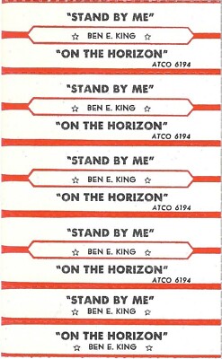 Five Jukebox Title Strips - Ben E. King: ''Stand By Me'' / ''On The Horizon'' - '61