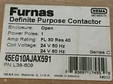 NEW FURNAS 45EG10AJAX591 Definite Purpose Contactor L38-609 Series C Free Ship!