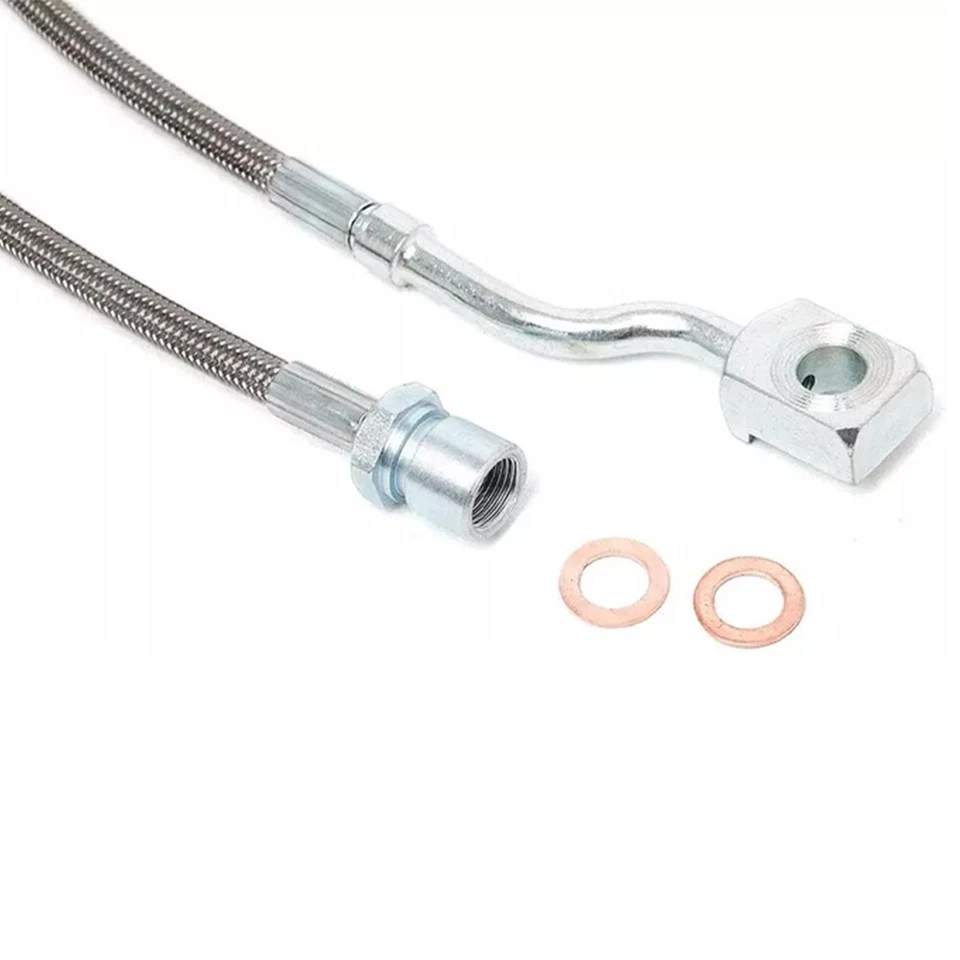 Líneas de freno delanteras de acero inoxidable para Silverado Sierra 2007-2019 2500 3500HD 2011-2019 Foto 2 de 4