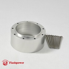 2.0 Steering Wheel Hub Adapter Extension Spacer For 9 Bolt Satin 2.0 Steering Wheel Hub Adapter Extension Spacer For 9 Bolt Satin