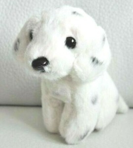 Mini Peluche Chien Japon Blanc Noir Bebe Dalmatien H 9 5cm Baby Dog Miniature Ebay