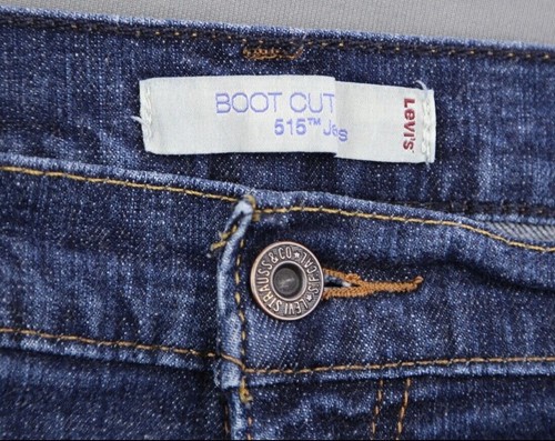 Para mujer Levi's 515 2011 bota vaquera corte altura media dobladillo crudo talla 14M (35x27) - Imagen 4 de 11