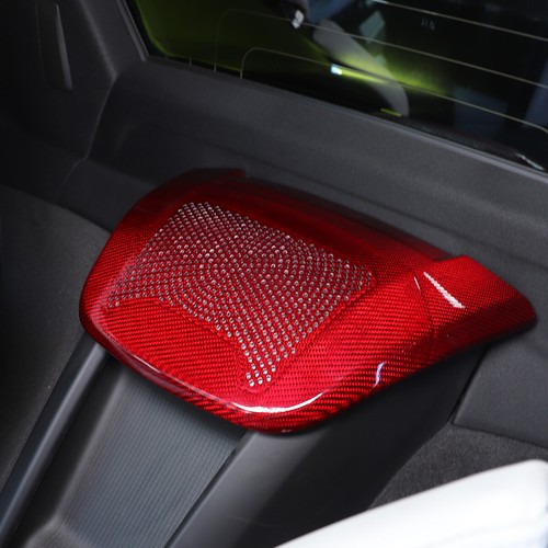Red Real Carbon Fiber Full Interior Set Decor Cover Trim Kit for Corvette C8 20+ - Picture 159 of 444